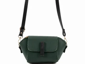 Mini Flap Crossbody Bag Green