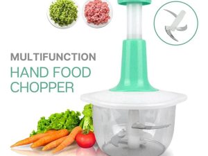 1.5L Push Chopper | Hand Press Manual Push Chopper For Kitchen Use | Food Chopper Multipurpose