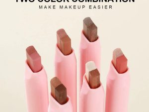 Dragon Ranee 2 Color Eyeshadow Stick - Dual Shade Makeup Pen Double Color Shimmer Matte Eye Shadow Cosmetics For Women Beauty Smooth Blend