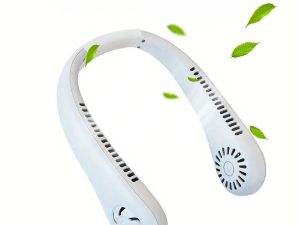 Portable Neck Fan USB Rechargeable Adjustable Personal Fan for Indoor & Outdoor Use (Random Color)