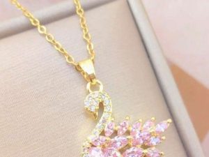 Swan Zircon Necklace - Jewelry Product Designed For Personal Style And Daily Fashion Routine - Silver White