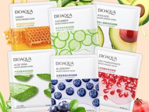 Whitening Face Sheet Mask Set Of 6 Multicolor Hydrating Brightening Skin Care Masks For Radiant Smooth And Glowing Skin | Random Flavor