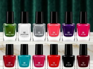 Pack of 12 - Peel Off Nail Paints - Cosmetic Nail Polish Designed For Easy Removal And Vibrant Color Maintenance Routine (Random Color)