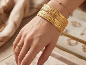 Royal Mughal Filigree Gold Plated Bangles
